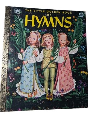 Vintage 1980s THE LITTLE GOLDEN BOOK OF HYMNS Seventh Printing